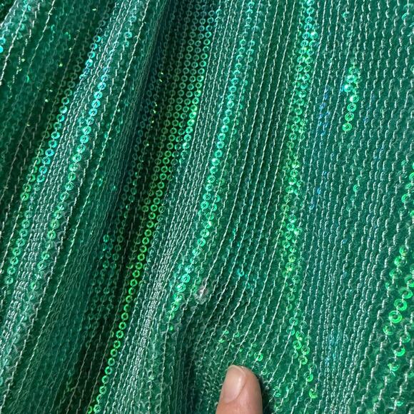 Anthropologie Bhanuni by Jyoti Green Ombre Sequin Midi Dress* - Picture 5 of 6